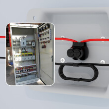 Geïsoleerde Connector 2-Poorts Multi-Tap Connector 2/0-6 AWG Enkelzijdige Invoerdraadconnectoren met Sleuf en Zeskant