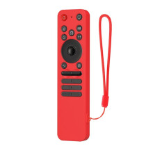 Custodia Protettiva In Silicone con Cordino, Antiurto, Morbida, Protettiva per Telecomando per MR25GA, Rossa