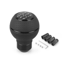 5 Speed Universal Leather&Aluminium Car Gear Shift Knob for M8 M10 M11 M12 Shift Lever Gear Level Knob Shift