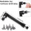 Right Angle Drill Attachment Set Flexible Drill Bit Extension 360 Rotatable 1/4 3/8 1/2" Impact Grade Socket Adapter 7