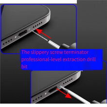 SK-1 Alloy Bit Slider Schroefboorgaten Slijpen Reparatie voor Mobiele Telefoon Staart Schuifschroefboren