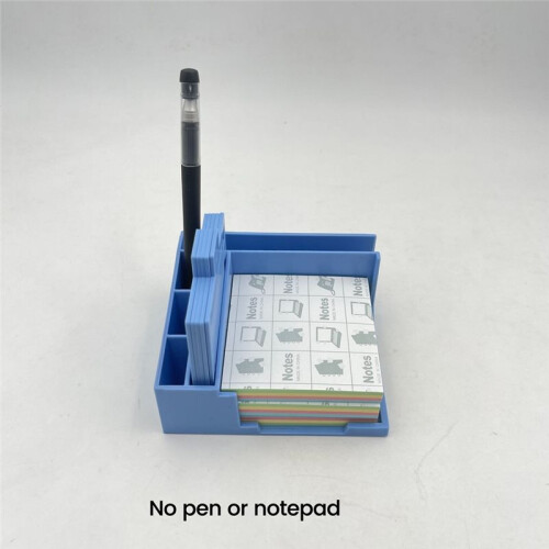 Sticky Note Holder,for 3x3/4x4 Sticky Note Stencil Dispenser with Template,Memo Pad Organizer 2