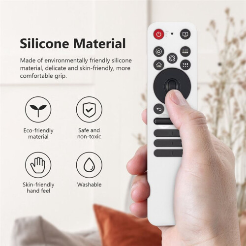 Silicone Protective Case with Lanyard Shockproof Soft Shell Protector Sleeve for  MR25GA Remote Control Black 2