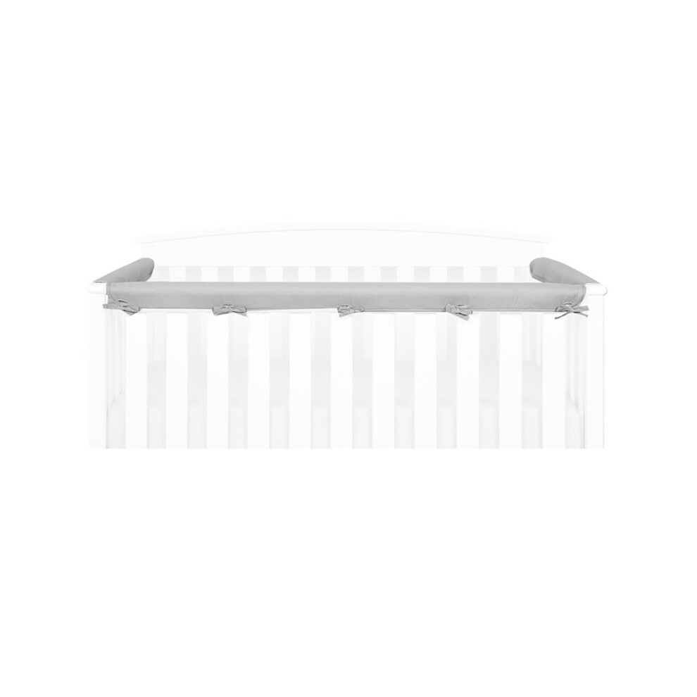 Tauoh 3 In 1 Crib Rail Covers For Teething,Soft Breathable Anti-Collision Crib Teething Rail Cover Protector Strip