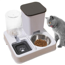 Automatische Voerbak voor Huisdieren, Kattenvoerbak en Waterdispenser, Draagbare Automatische Voerbakken, Antislip Huisdierbenodigdheden voor Katten