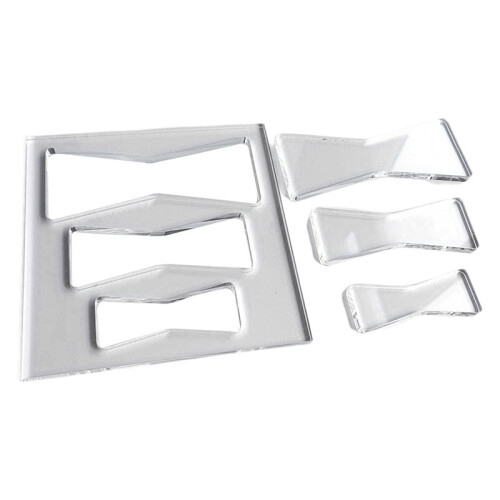 Conjunto de Gabaritos para Tupia com Borboletas em Acrílico Transparente