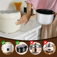 Sostituzione Della Pentola Interna per Cuociriso: Inserto Interno In Lega Antiaderente da 5 Tazze per Cucinare In Casa - per L'Aroma Della Cuociriso