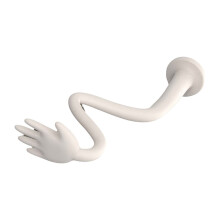 Flexible Silicone Washer & Dryer Door Prop Bendable Sturdy Stopper for Fresh & Odor,Washer Dryer Accessory White