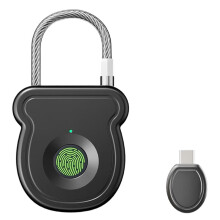 Waterproof  Padlock 0.5sec Unlock Fingerprint Lock Portable Anti-Theft Keyless Lock Gym Locker