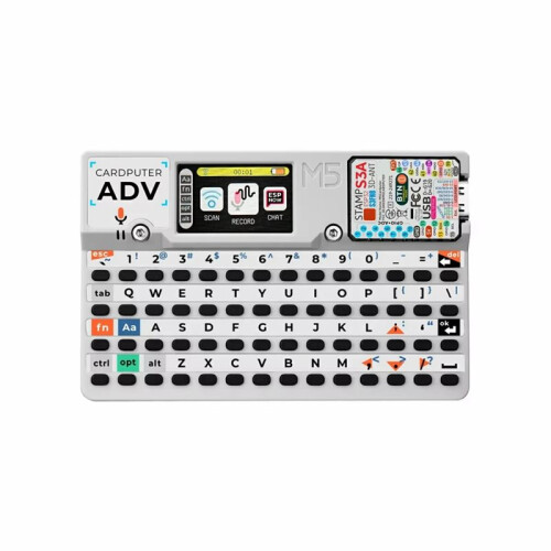 Cardputer Adv Version ESP32 Portable Computer M5StampS3A Development Kit 1.14 Inch Screen 56 Key Keyboard Card