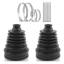 Kit di Riparazione per Soffietti per Albero Motore CV 2 Pezzi 19-24 mm, Kit di Riparazione per Soffietti per Assale CV In Silicone, Include 4