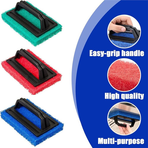 Screen Printing Scrub Pad Set, 3 Pcs Ink Cleaning Brush with Ergonomic Handle for Efficient Mesh Frame Reclamation 2