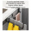 Over Cabinet Door Towel Rack, Extended Hooks, Scratchproof Design 3
