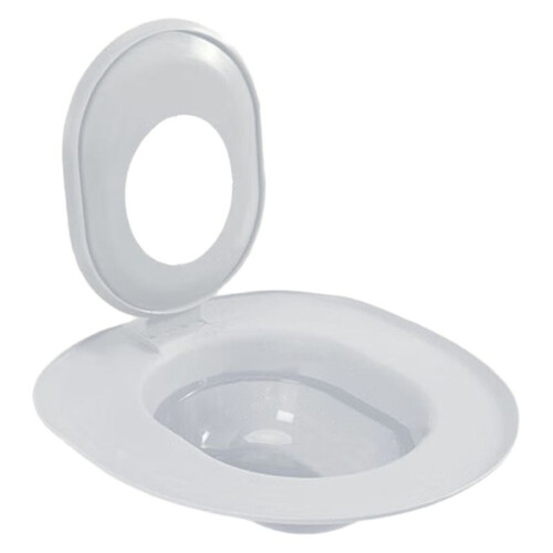 Cat Toilet Training  with Non-Slip Oval Design, Includes Pad Box Grey
