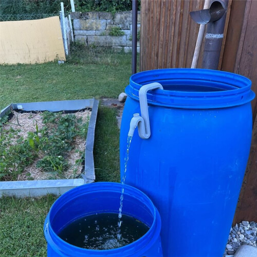 Rainwater Transfer and Overflow Pipe Solutions - Self-Priming Siphon Hose Kit for Easy Automatic Drainage and Water2pcs 1