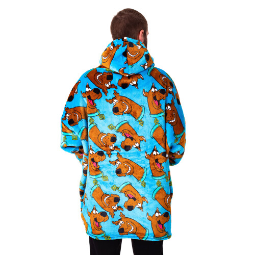 Scooby Doo Scooby Doo Blanket Hoodie (Mens Blue) 1