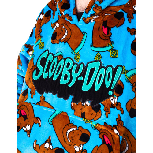 Scooby Doo Scooby Doo Blanket Hoodie (Mens Blue) 2