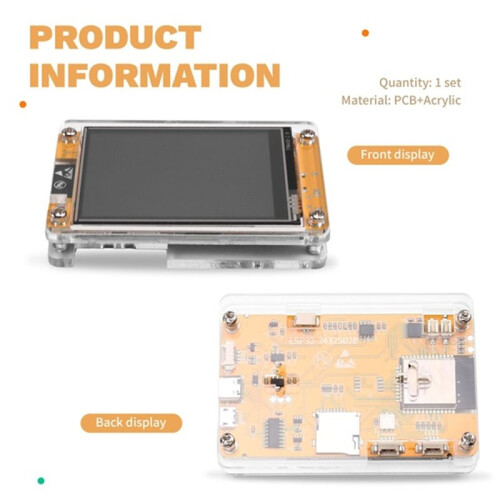 Placa de Desenvolvimento Portátil ESP32  Firmware 1.7.2 2,8 Polegadas 240x320  Display CYD 2