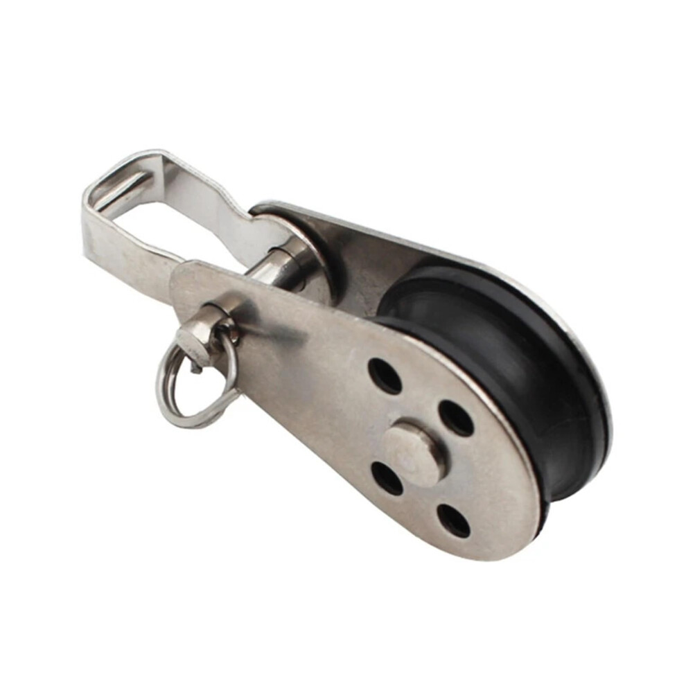 Pulley Wheel Stainless Steel Pulley Block Hanging Wire Towing Wheel Lifting Rope For Crane Marine Sailing Rail Wheels 9771547131298