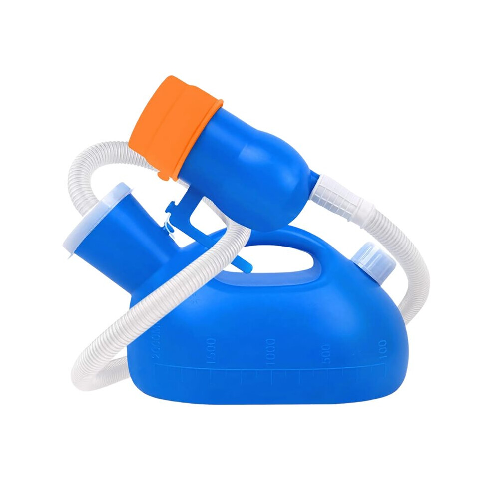 Tlily Portable Urinals For Men, Urinal Bottle Spill Proof With Soft Funnel & Long Hose, For Seniors Wheelchair Car Travel Use