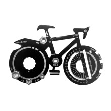20 in 1 Bicycle Multitool Card Bottle Opener Keychain Pocket Multifunction Screwdriver Outdoor Survival Camping Tool