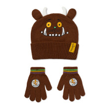 Gruffalo & Friends Beanie and Gloves Set (Unisex Kids Brown)