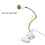 E27 Lamp Holder with EU Power Adapter Flexible Bedside Table Desk Clips Lamps Base Socket Converter with Push 4