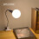 E27 Lamp Holder with EU Power Adapter Flexible Bedside Table Desk Clips Lamps Base Socket Converter with Push 6