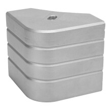 Pontoon Boat Parts Aluminum Pontoon Boat Corner Guards 90 Degree Rounded Dock Guards for Bunk Roof Fishing RV Guards