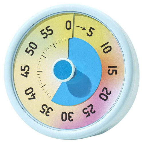 Colorful Visual Timer Manual Rotation Timer Children Classroom Learning Kitchen Cooking Countdown Timer Stopwatch C