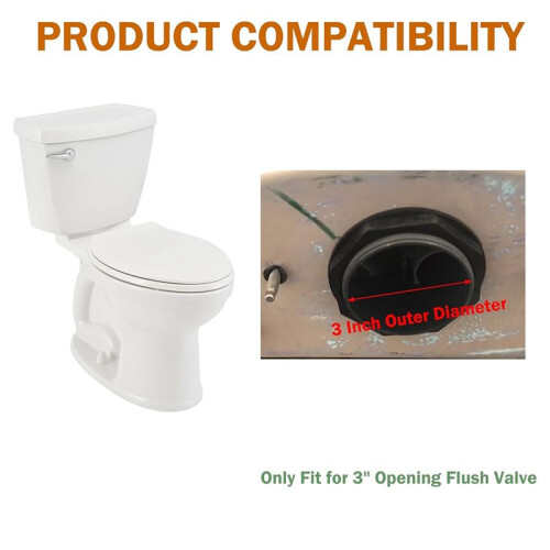 Kit de Acoplamento de Tanque de Vaso Sanitário de 3 Polegadas para Vaso Sanitário, Compatível com Peças de Vaso Sanitário  4 da American 1