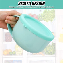 2 Pcs Silicone Lid for Dash My Mug Ice Cream Maker, 6.57 in Silicone Bowl Covers Storage Lid Ice Cream Maker Accessories