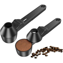 2 CuillèRes à Café et Entonnoir pour Dosettes de Café Rechargeables K Cup RéUtilisables, CuillèRe Doseuse à Café 2 CuillèRes à Soupe