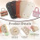 Fundos de Bolsa para Bolsas de Crochê com 2 Ganchos, Kit de Bolsa de Crochê com Base de Cesta e Couro 6