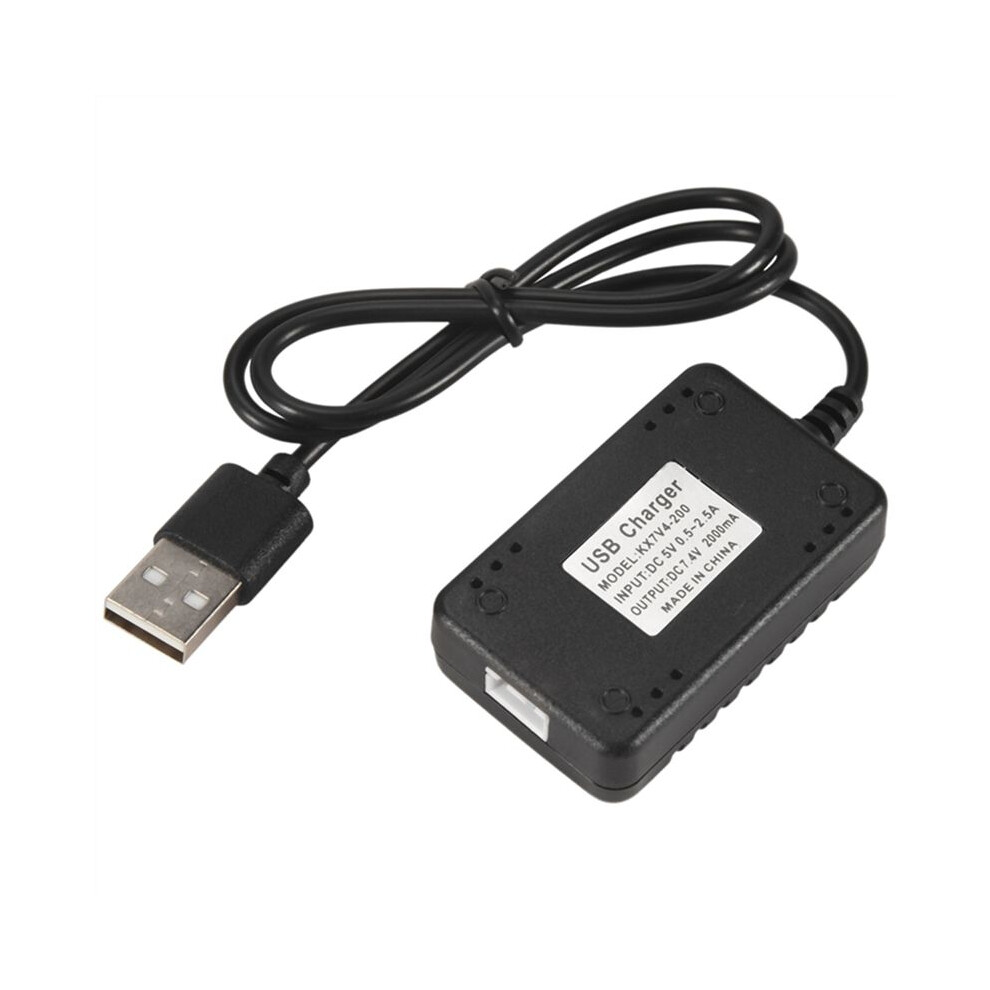 7.4V 2000Mah Xh-3P Quick Usb Charger For 144001 Xk K130 12428 A959-B A979 A979-B K989 K969 Rc Car Vehicle Models Black 6033533285631