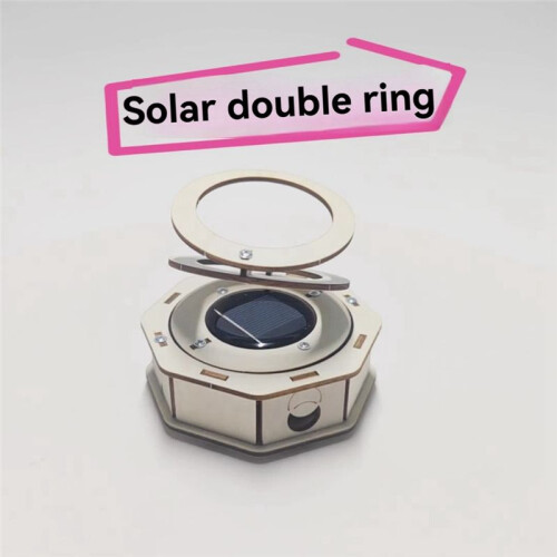 DIY Solar Double Ring Model Science Kit Technology Physics Material Kit Experimental Tool Kit Learning DIY Toy Kit 2