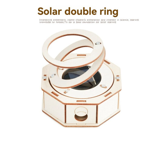 DIY Solar Double Ring Model Science Kit Technology Physics Material Kit Experimental Tool Kit Learning DIY Toy Kit 1