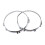 1 Par de Moldura de Farol Dianteiro de 7 Polegadas Cromada Redonda para   1990-2016 90 110 127 1983-1990 Capa de Moldura de Farol 7
