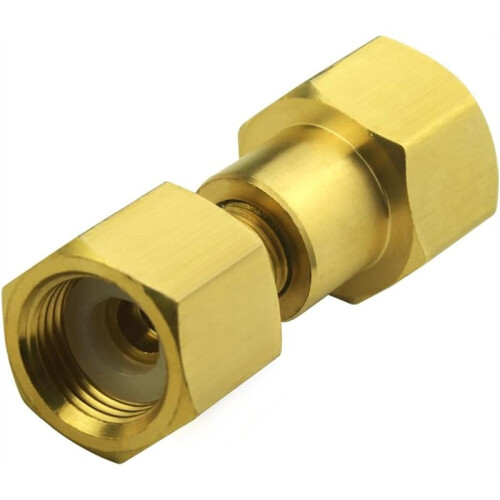 CGA-320 to CGA-580 Adapter, Carbon Dioxide Bottom to Argon Nitrogen Regulator Flowmeter Thread Converter
