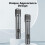 Wireless Microphone,Dual Handheld Dynamic Mic,40H Duration, 200ft Range Professional Microphone for Singing, Karaoke 3