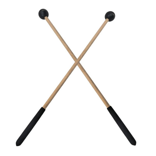 1 Pair Glockenspiel Mallets Xylophone Mallets with Smooth Wood Handles for Percussion Instruments 2