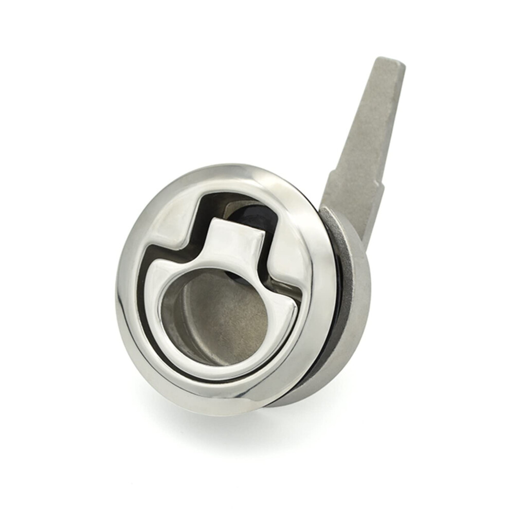 Marine Stainless Steel Flush Slam Latch With Embedded Cam Lock Pull Ring Handle For Boat Automotive Xk2462316 9073542385059