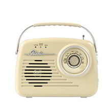 Radio Multifonctionnelle Vintage au Design RéTro avec Connectivité USB BT FM AUX, IdéAle pour la Maison et le Bureau A