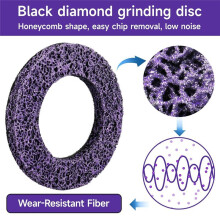 2pcs Coarse Cleaning Discs Diameter 150mm CSD Disc Nylon Fabric Disc for Processing, Metal, Wheel Hub Cleaner