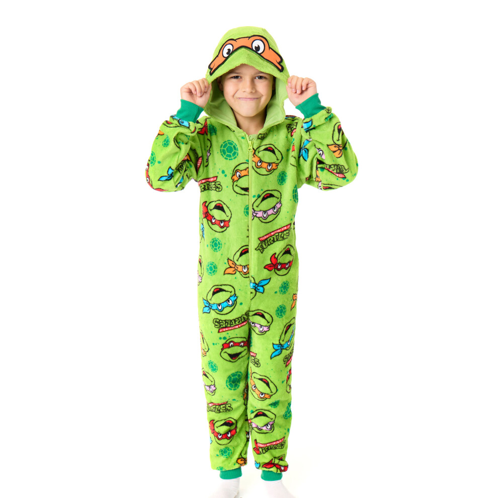 Teenage Mutant Ninja Turtles (6-7 Years) Onesie (Boys Green)