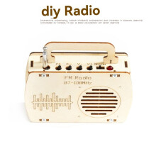 Kit de Modelo de Radio FM DIY, Herramienta de Experimentación, Modelo de Proyecto Científico de Madera, Proyecto Educativo Escolar, Divertido, de