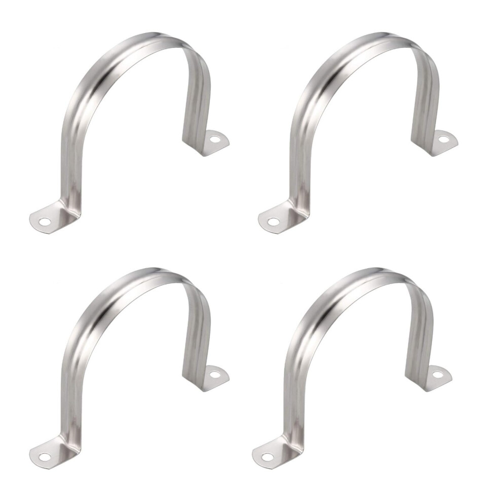 4Pcs 100Mm 304 Stainless Steel Pipe Strap, Heavy Duty Ushaped Clamp For Secure Tube And Cable Fixing 9169991142876