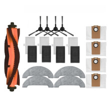 For MOVA E20 Pro / Trouver E20 Pro Vacuum Cleaner Spare Parts Vacuum Brush Dust Bag Filter Mop Cloth