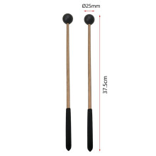 1 Pair Glockenspiel Mallets Xylophone Mallets with Smooth Wood Handles for Percussion Instruments