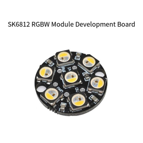 SK6812 RGBW Round Full Color Black Single Point Single Control Ring Development Board 7 Bit DC5V 2